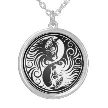 Gatitos de Yin Yang Collares