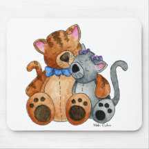 Gatitos Mousepad de la abrazo Alfombrilla De Ratón