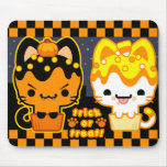 Gatitos Mousepad de la magdalena de Halloween