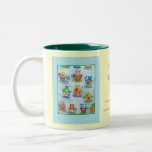Gatitos té de la taza de té y taza de café