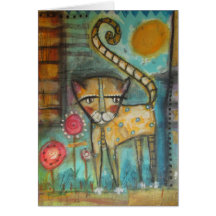 gato 5 x 7 del EL Felicitacion