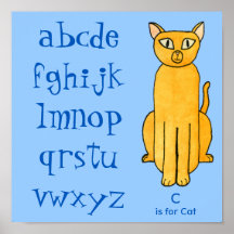Gato - ABC, alfabeto Impresiones