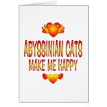Gato abisinio tarjeta