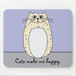 "Gato amarillo" Mousepad Tapetes De Raton