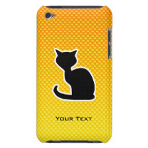 Gato amarillo-naranja iPod touch carcasas