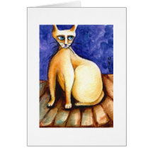 Gato amarillo tarjetas