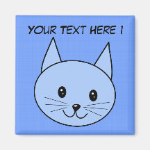 Gato azul lindo imanes  