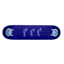 Gato azul lindo patines personalizados