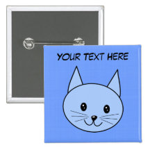 Gato azul lindo pins