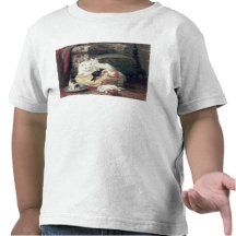 Gato con sus gatitos en un amortiguador camisetas