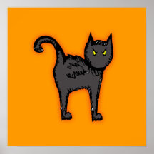 Gato de Halloween Impresiones