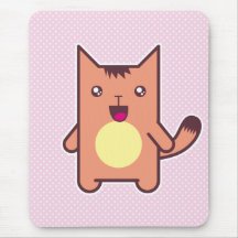 Gato de Kawaii Alfombrilla De Raton