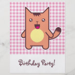 Gato de Kawaii Flyer A Todo Color