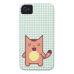 Gato de Kawaii Case-Mate iPhone 4 Fundas