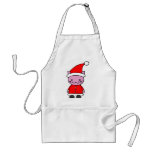 Gato de Kawaii Santa Delantal