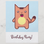 Gato de Kawaii Tarjetón