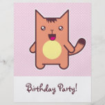 Gato de Kawaii Tarjetón