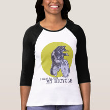 Gato de la bicicleta camiseta