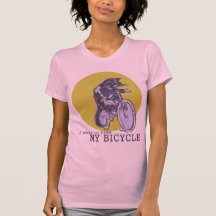 Gato de la bicicleta camisetas