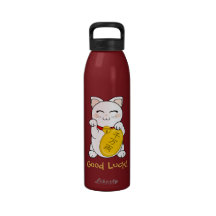 Gato de la buena fortuna - Maneki Neko Botallas De Agua