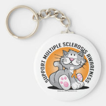 Gato de la esclerosis múltiple llavero