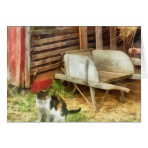 Gato de la granja felicitacion 
