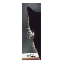 Gato de la señal en el nombre del personalizar de  tarjetas personales