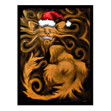 Gato de Navidad del inconformista Postales