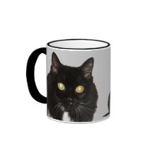 Gato de pelo largo del mascota tazas de café