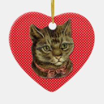 Gato de Tabby Adornos De Navidad