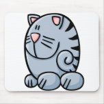Gato del dibujo animado alfombrilla de raton