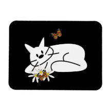 Gato del Doodle Imanes Flexibles