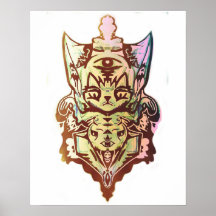Gato del espacio poster