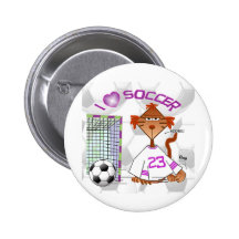 Gato del fútbol pin