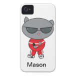 Gato del golpeador en juego de pista Case-Mate iPhone 4 coberturas