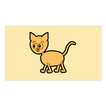 Gato del jengibre con los ojos ambarinos del color plantillas de tarjetas personales