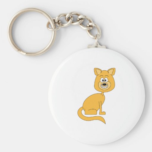 Gato del jengibre llaveros personalizados