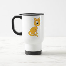 Gato del jengibre tazas de café