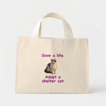 Gato del refugio bolsa