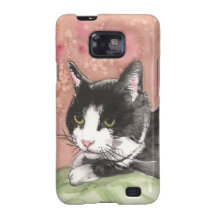 Gato del smoking samsung galaxy SII funda