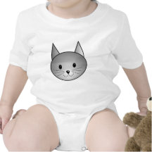 Gato. Diseño gris adorable del gatito Camisetas