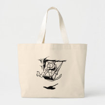 Gato divertido bolsa de mano