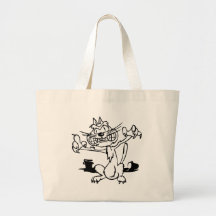 Gato divertido bolsas