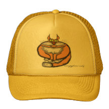 Gato divertido gordo gorras