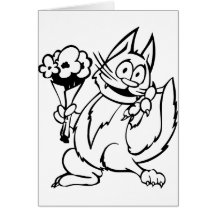 Gato divertido tarjetas