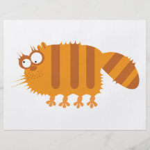 Gato divertido tarjetas informativas