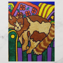 Gato el dormir por Piliero Tarjetas Informativas