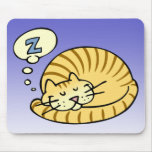 Gato el dormir tapetes de raton