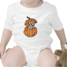 Gato en una calabaza traje de bebé