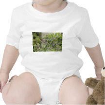 Gato en una cama de flores caliente camisetas